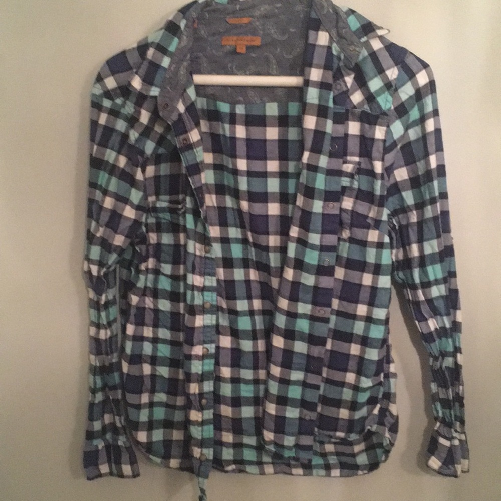 plaid button down shirt